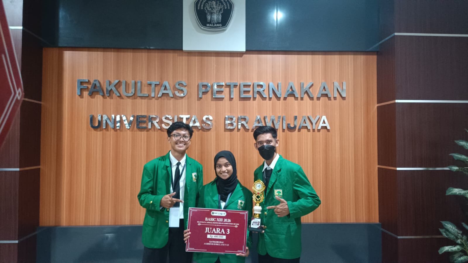Harumkan Nama Almamater, Tim Mahasiswa Faterna Sabet Juara III BASIC XIII 2026 di UB Malang